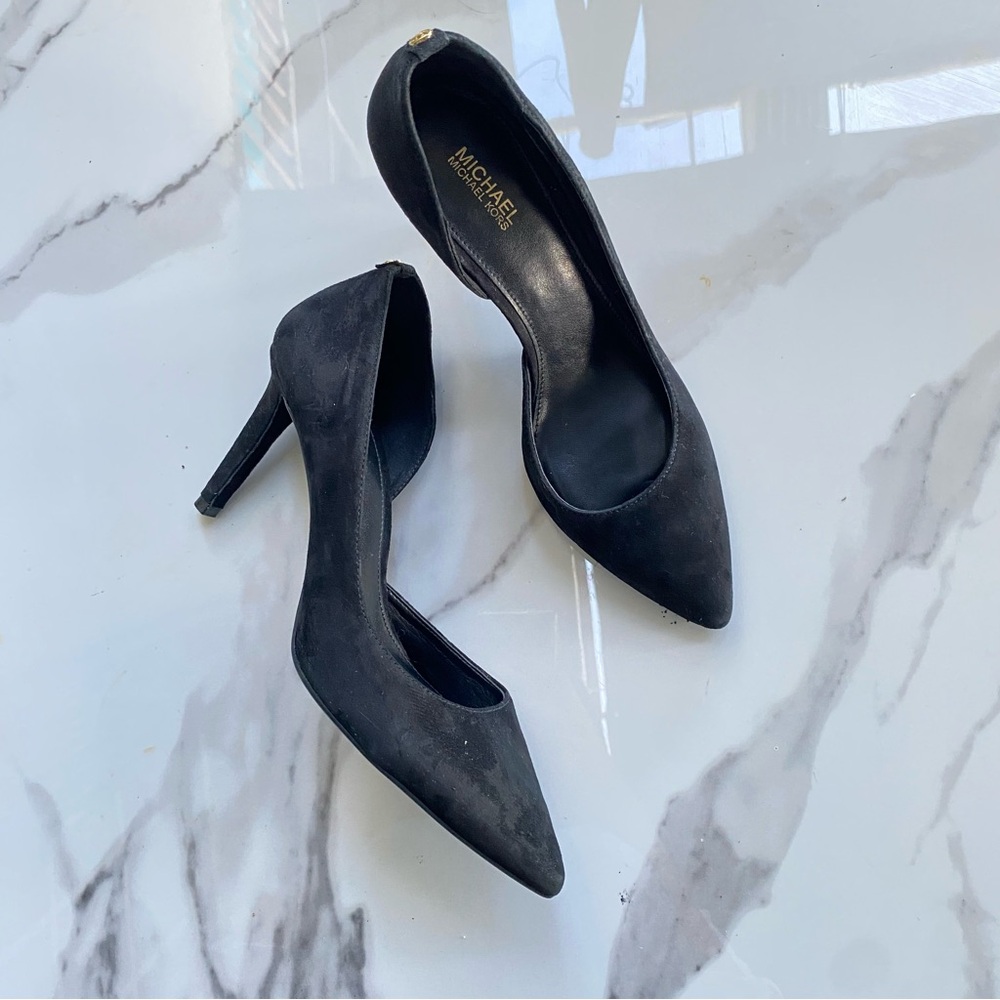 Michael kors  black suede pumps